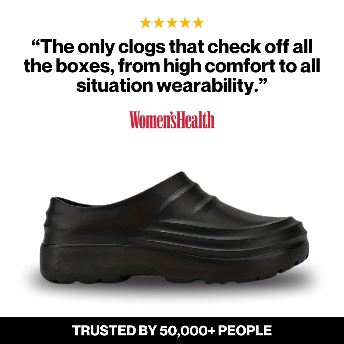 Waterproof Slip-On Clogs with Arch Support – Lightweight, All-Day Comfort Shoes