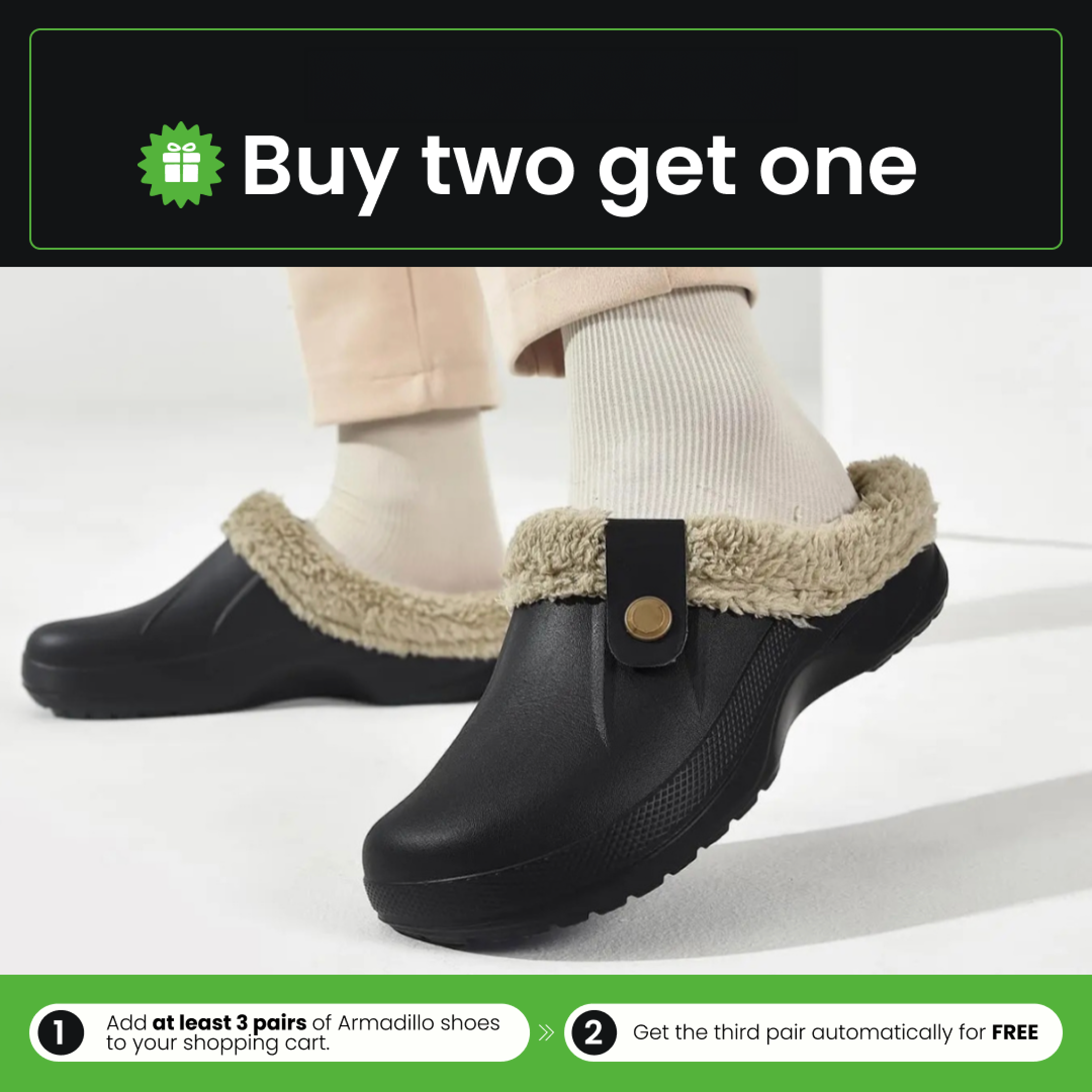 Arlo Fuzzy - Healthy & Non-Slip Comfort Clog Mules