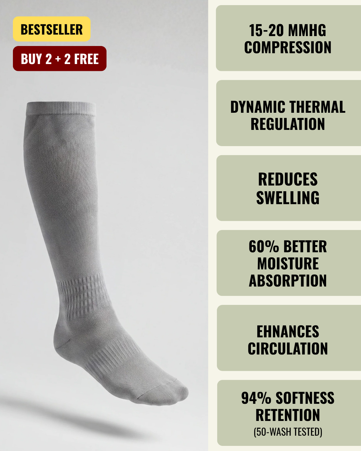 BAMBOO COMPRESSION SOCKS