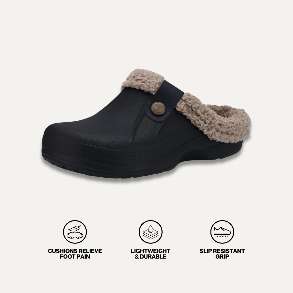 Arlo Fuzzy - Healthy & Non-Slip Comfort Clog Mules