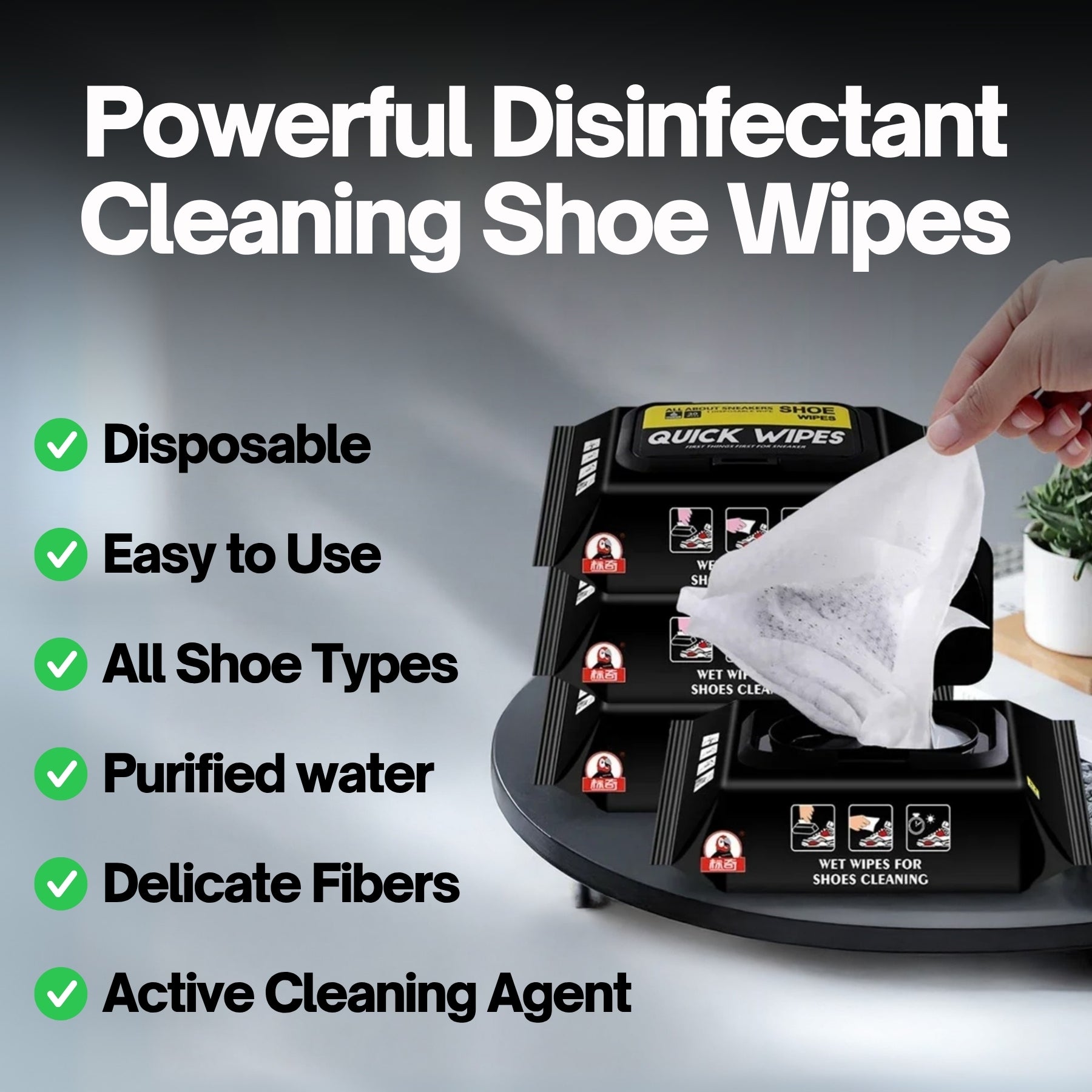 Armadilo Powerful Shoe Cleaning Disinfectant Wipes