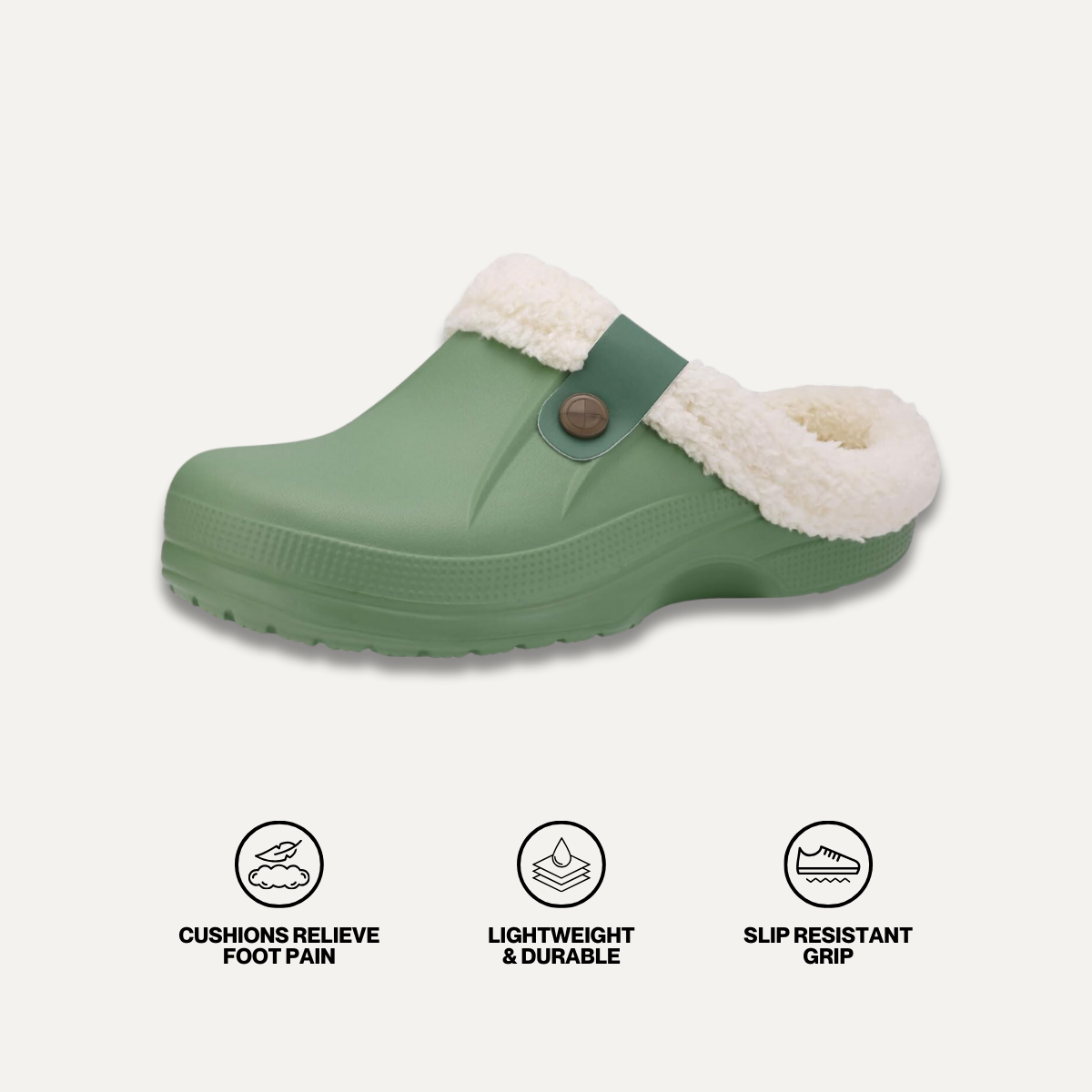 Arlo Fuzzy - Healthy & Non-Slip Comfort Clog Mules