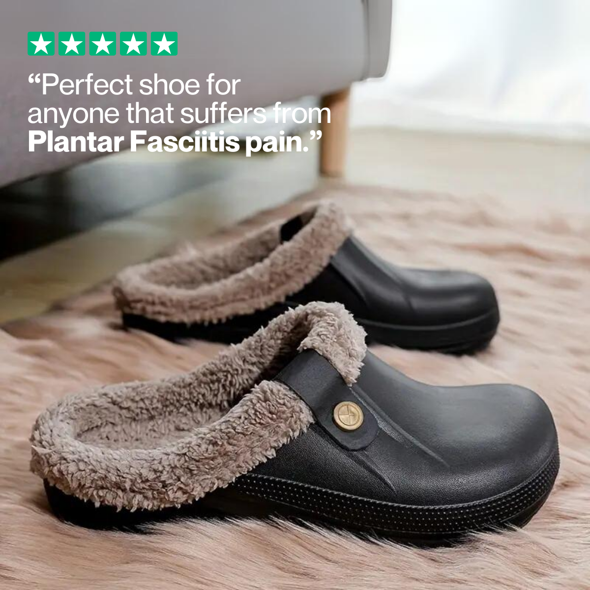 Arlo Fuzzy - Healthy & Non-Slip Comfort Clog Mules